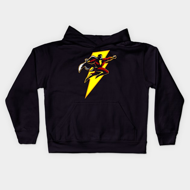 Power Hero Kids Hoodie by Andriu